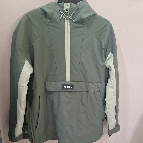 Roxy Sage Green Anorak Jacket - Picture 1 of 4